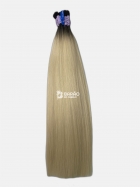 Cabelo Humano Loiro c/ Raiz Esfumada 60 CM