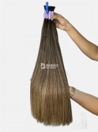 Cabelo Humano Loiro Morena Iluminado Liso 60 CM