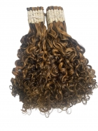 Cabelo Humano Cacheado Morena Iluminado Cacho Caipira 65CM