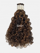 Cabelo Humano Cacheado Morena Iluminado Cacho Caipira 65CM