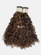 Cabelo Humano Cacheado Morena Iluminado Cacho Caipira 65CM