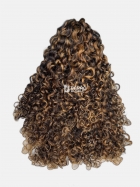 Cabelo Humano Cacheado Morena Iluminado Cacho Caipira 65CM