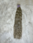 Cabelo Vietnamita Loiro Mesclado Levemente Ondulado Natural 65 CM