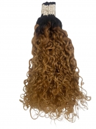 Cabelo Humano Cacho Caipira Loiro Mel 65 CM - Barão do Cabelo