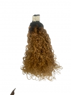 Cabelo Humano Cacho Caipira Loiro Mel 65 CM - Barão do Cabelo