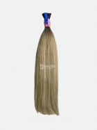 Cabelo Brasileiro Loiro Mesclado Raiz Esfumada 45 CM