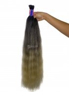 Cabelo Brasileiro Loiro Ondulado Mesclado Ponta Clara 70 CM