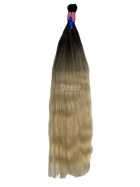 Cabelo Brasileiro Loiro Ondulado Mesclado Ponta Clara 65 CM