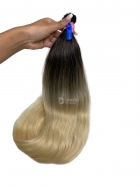 Cabelo Brasileiro Loiro Ondulado Mesclado Ponta Clara 65 CM