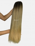 Cabelo Brasileiro Morena Iluminado 70 CM Liso - Barao do cabelo