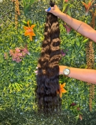 Cabelo Brasileiro Ondulado Natural 85 CM 170 Gramas