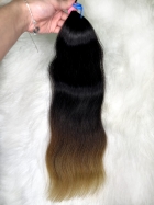 Cabelo Brasileiro Levemente Ondulado 55 CM Ponta Clara 70 Gramas