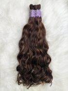 Cabelo Ondulado Morena Iluminado 55 CM