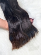 Cabelo Humano Brasileiro Levemente Ondulado 50 CM 100 Gramas