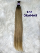 Cabelo Vietnamita 75 CM Liso Loiro Mesclado Raiz Esfumada