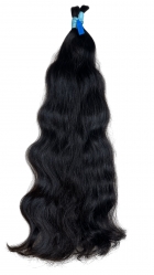 Cabelo Humano Brasileiro Ondulado Natural 65 cm 100 Gramas