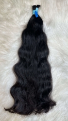 Cabelo Humano Brasileiro Ondulado Natural 65 cm 100 Gramas