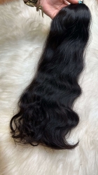 Cabelo Humano Brasileiro Ondulado Natural 65 cm 100 Gramas