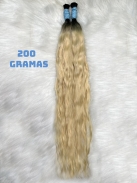 Cabelo Vietnamita 75 CM Loiro Ondulado Raiz Esfumada 