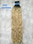 Cabelo Vietnamita 75 CM Loiro Ondulado Raiz Esfumada 