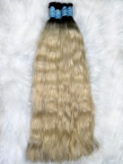 Cabelo Vietnamita 65 CM Loiro Ondulado Raiz Esfumada 