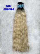 Cabelo Vietnamita 65 CM Loiro Ondulado Raiz Esfumada 