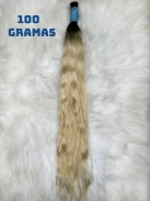 Cabelo Vietnamita 65 CM Loiro Ondulado Raiz Esfumada 