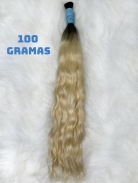 Cabelo Vietnamita 55 CM Loiro Ondulado Raiz Esfumada 