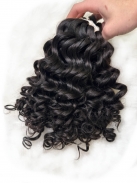 Cabelo Humano Natural Cacheado Tipo 3 45 CM