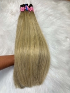 Cabelo Brasileiro Loiro Mesclado Raiz Esfumada 50 CM