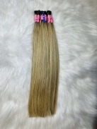 Cabelo Brasileiro Loiro Mesclado Raiz Esfumada 50 CM