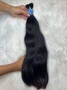 Cabelo Brasileiro Ondulado Castanho 50 cm 78 Gramas