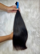 Cabelo Brasileiro Castanho Liso 50 cm 64 Gramas
