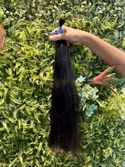 Cabelo Brasileiro Castanho Levemente Ondulado 50 cm 30 Gramas