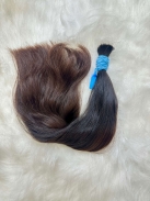 Cabelo Brasileiro Levemente Ondulado Castanho 50 cm 96 Gramas