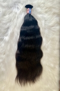 Cabelo Brasileiro Ondulado Castanho 55 cm 186 Gramas