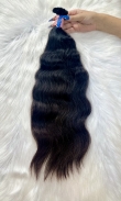 Cabelo Brasileiro Ondulado Castanho 55 cm 186 Gramas