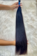 Cabelo Brasileiro Liso Castanho 65 CM 78 Gramas