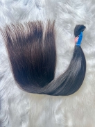Cabelo Brasileiro Liso Castanho 55 CM 94 Gramas