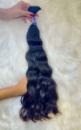 Cabelo Brasileiro Ondulado 55 cm 100 Gramas