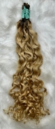 Cabelo Humano Brasileiro Cacheado Caipira Loiro 75 CM