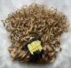 Cabelo Humano Brasileiro Cacheado Caipira Loiro 65 CM