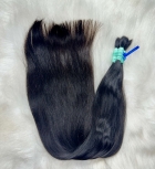 Cabelo Brasileiro Castanho Levemente Ondulado 60 CM 112 Gramas