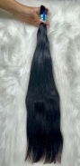 Cabelo Brasileiro Castanho Levemente Ondulado 60 CM 122 Gramas