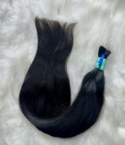 Cabelo Brasileiro Castanho Levemente Ondulado 60 CM 122 Gramas
