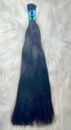 Cabelo Brasileiro Castanho Levemente Ondulado 45 CM 90 Gramas