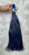 Cabelo Brasileiro Castanho Levemente Ondulado 45 CM 110 Gramas