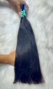 Cabelo Brasileiro Castanho Levemente Ondulado 45 CM 110 Gramas