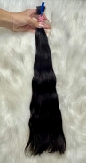 Cabelo Brasileiro Castanho Levemente Ondulado 55 CM 72 Gramas