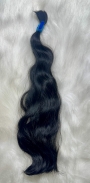 Cabelo Brasileiro Castanho Levemente Ondulado 50 CM 64 Gramas